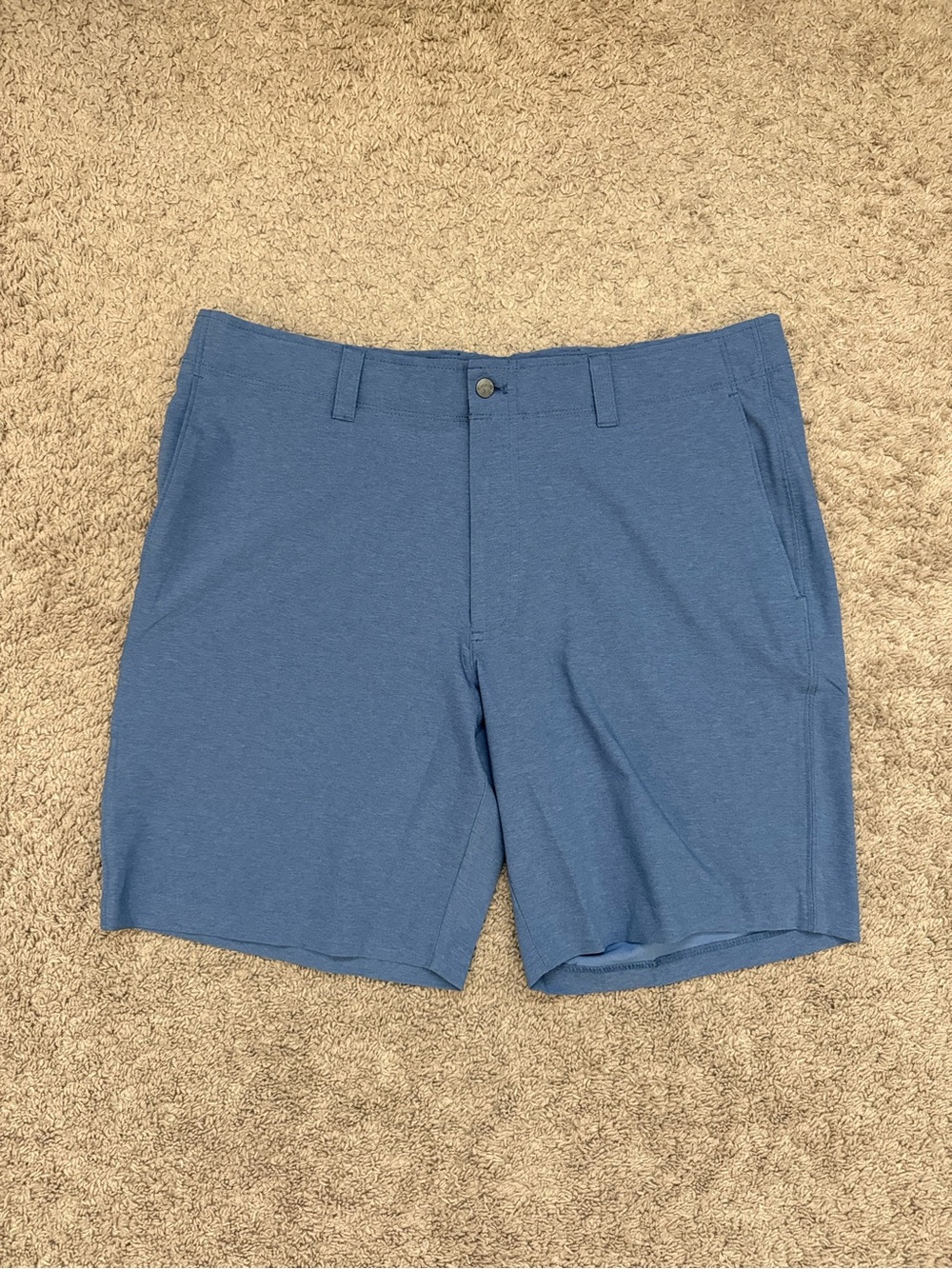 Men's Blue Performance Golf Stretch Shorts